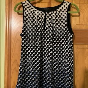 White House Black Market Geometric Sleeveless Top